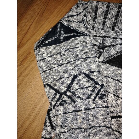 vintage pullover Cosby style or grandpa style Long Sleeve Geometric Patern M 80' - Picture 3 of 9